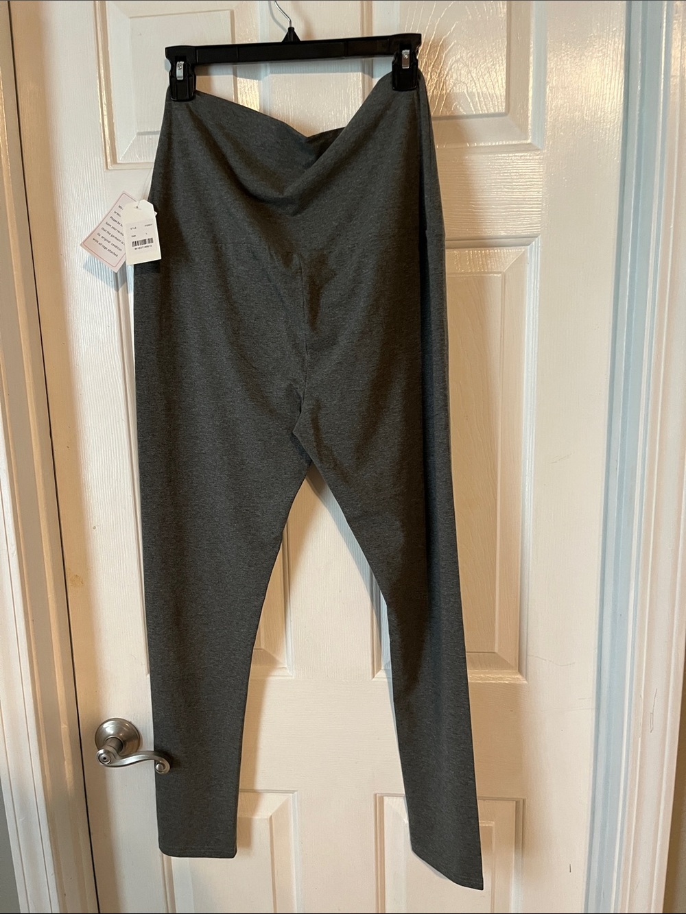 Maternity Stretch High-Waist Women's Leggings - Dark Gray